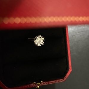 3 Carat Round Moissanite Solitaire Engagement Ring Size 6